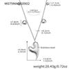 Qiong Yao 18K Gold Plated Double Layer Peach Heart Sweater Chain Necklace