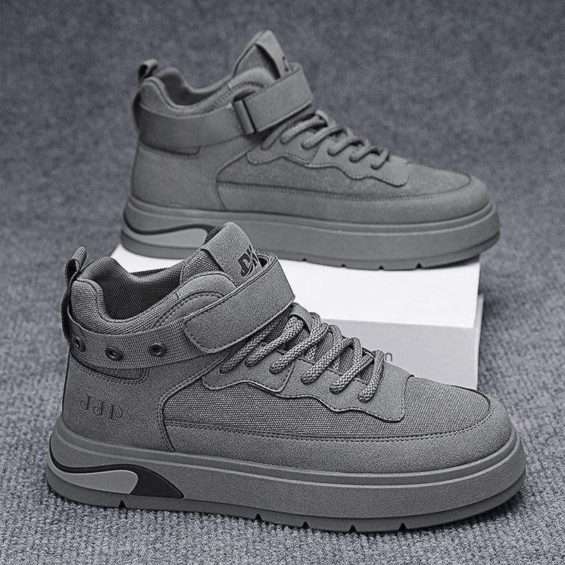 Canvas men's shoes autumn and winter 2025 new boys sports high-top skateboard shoes versatile retro casual winter trendy shoes