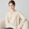Lekasha Women's Cashmere Knitted Lace Sweater with Loose Elegant Collar