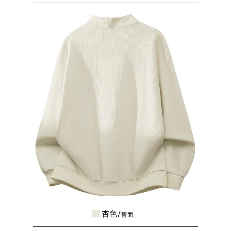Men Solid Color V Neck Long Sleeve Knit Cardigan Casual Loose Sweater Jacket