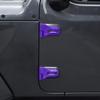 8PCS Door Hinge Cover Trim Accessories For 2018-2024 2025+ Jeep Wrangler JL JLU For -2024 2025+ Jeep Gladiator JT (Purple)