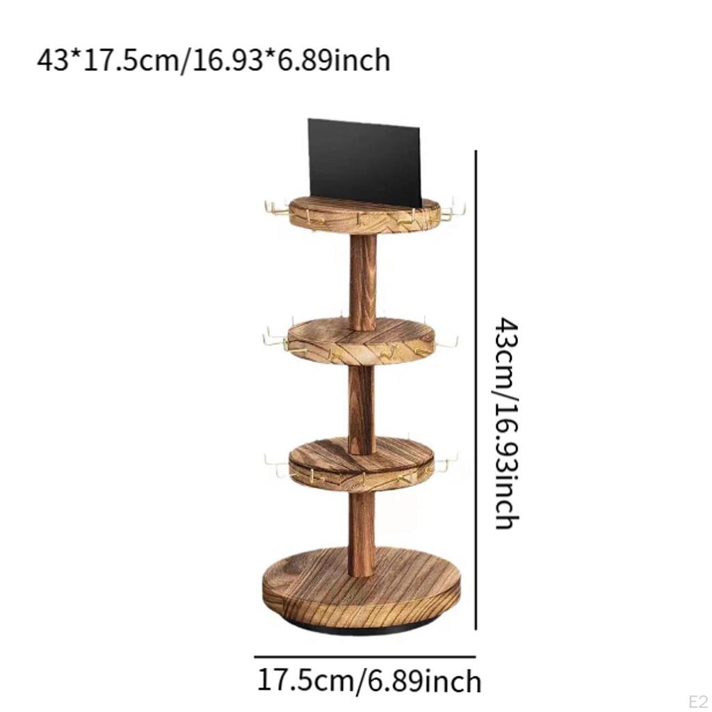 3 Tier Wooden Jewelry Display Stand for Bracelets And Bangles