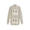Home Suit Set Women European and American Print Long Sleeve Shirts + Trousers Two-piece Suit Home Wear Casual