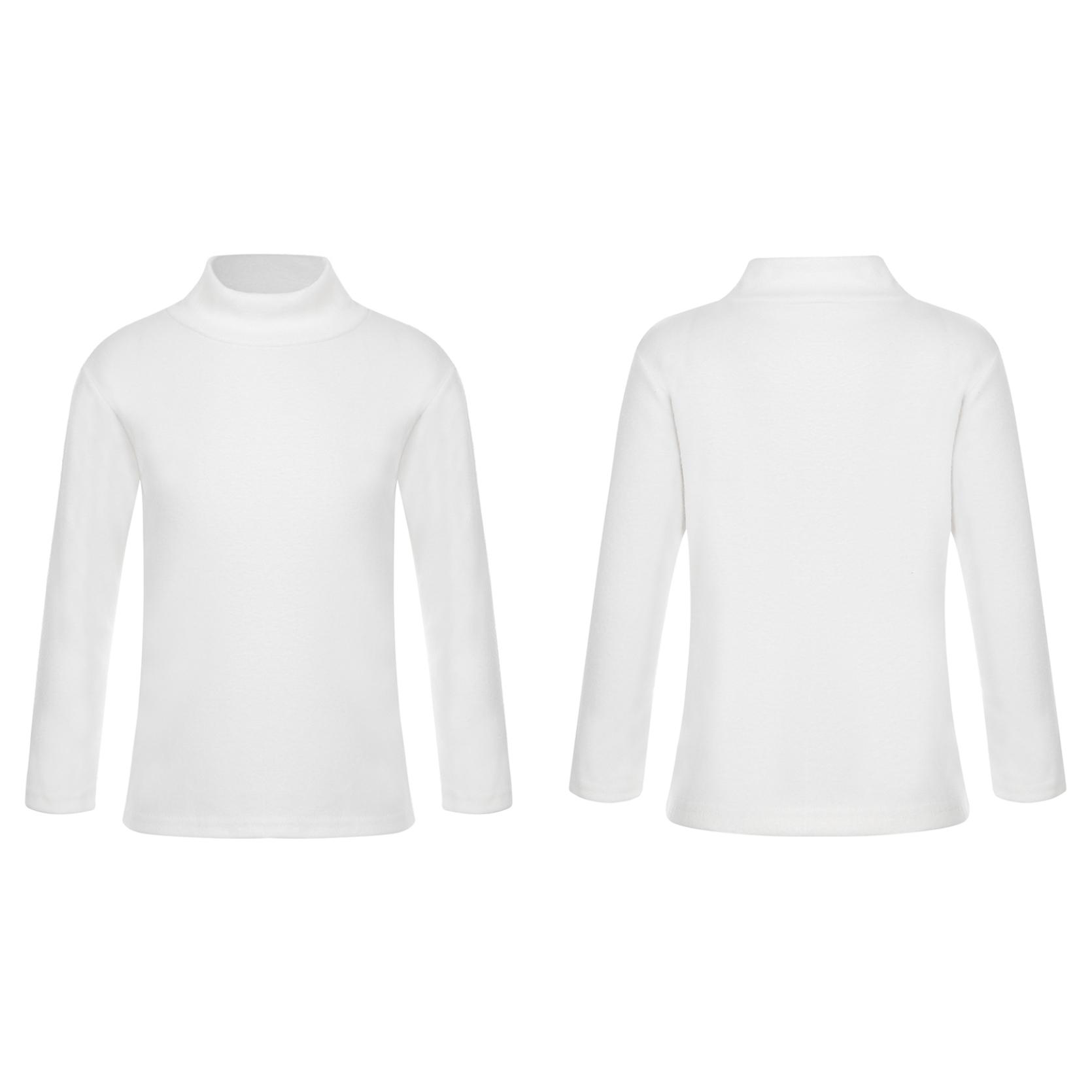 

Детская футболка с длинными рукавами для мальчиков и девочек, теплая водолазка, термобелье, зимняя повседневная облегающая рубашка, пуловеры, топы 11-12 Years