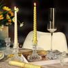 Vintage French Crystal Candle Holder for Aromatherapy & Dinner Ambiance