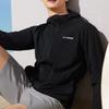 Li Ning Letter Print Hooded Long Sleeve Sweatshirt Men tops Black AWDT569-4