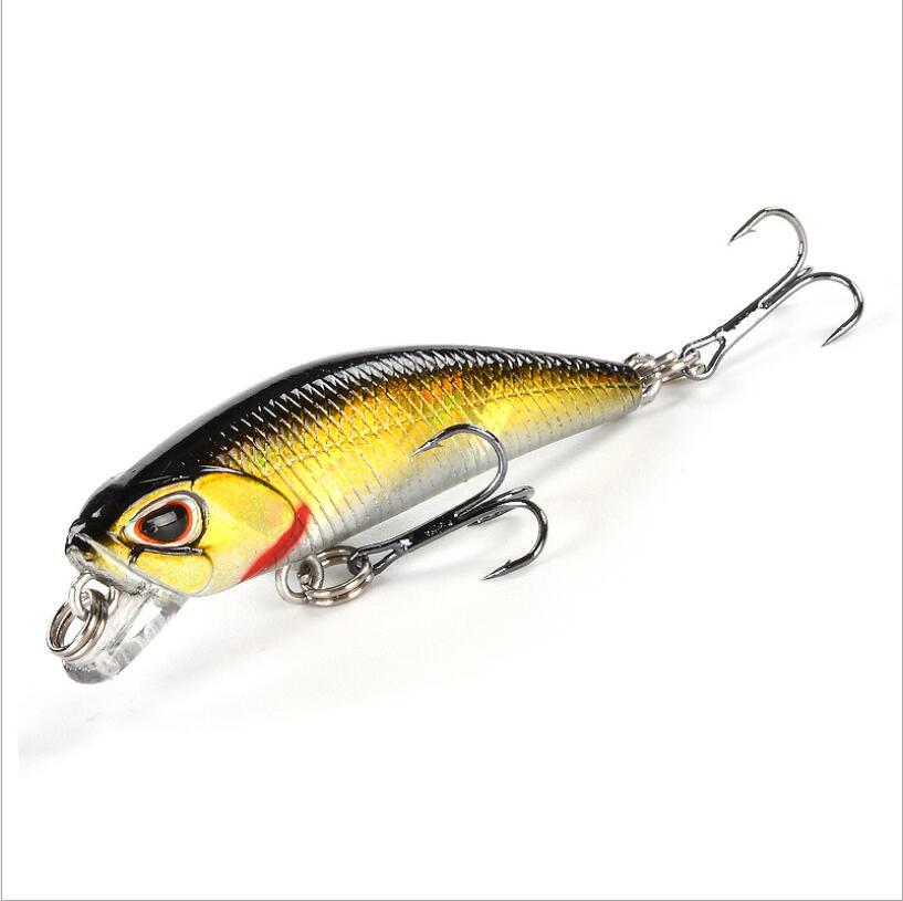 4.5cm/3.5g Sinking Minnow Lure, Bass Bionic Fishing Lure, 5 Colors, Plastic Hard Bait.