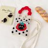 Sommer Damen Niedliche Mini-Tasche Vielseitige Mode Handytasche Cartoon Gestrickte Handtasche Umhängetasche Umhängetasche