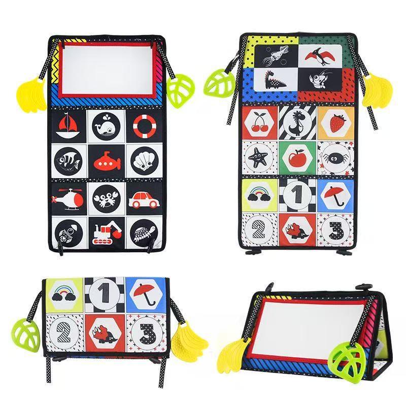 Foldable Soft Cloth Baby Book: Early Education Cognitive Toy for 0-2 Years, with Sounds
