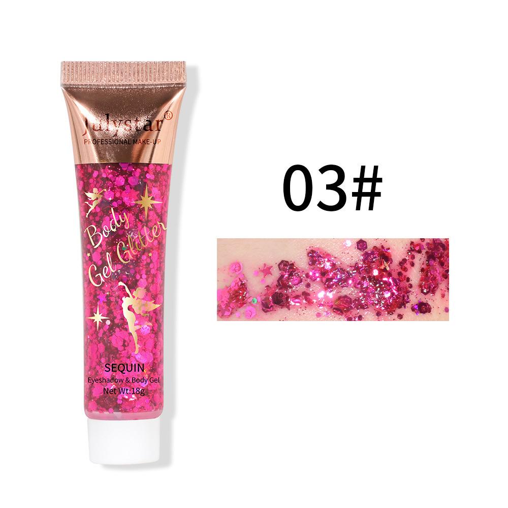Mermaid Scales Gel Sequins Eyeshadow Liquid Face Lips Colorful Body Polarized Stage Sequins Eyeshadow