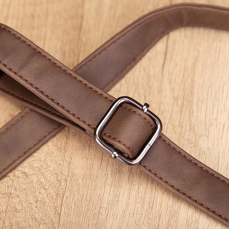 Men's Retro Korean Style PU Leather Tote & Crossbody Shoulder Bag