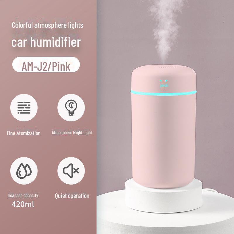 2023 Mini USB Silent Air Humidifier for Home & Car with Large Fog Volume
