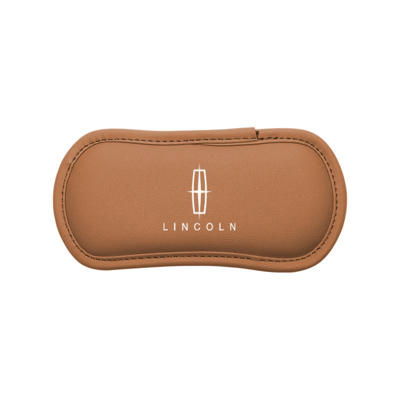 1Pcs Leather Car Pillow Knee Pad Elastic Memory Foam Leg Pad For Lincoln Z Navigator Town-car Aviator MKZ Corsair Continental gyu7