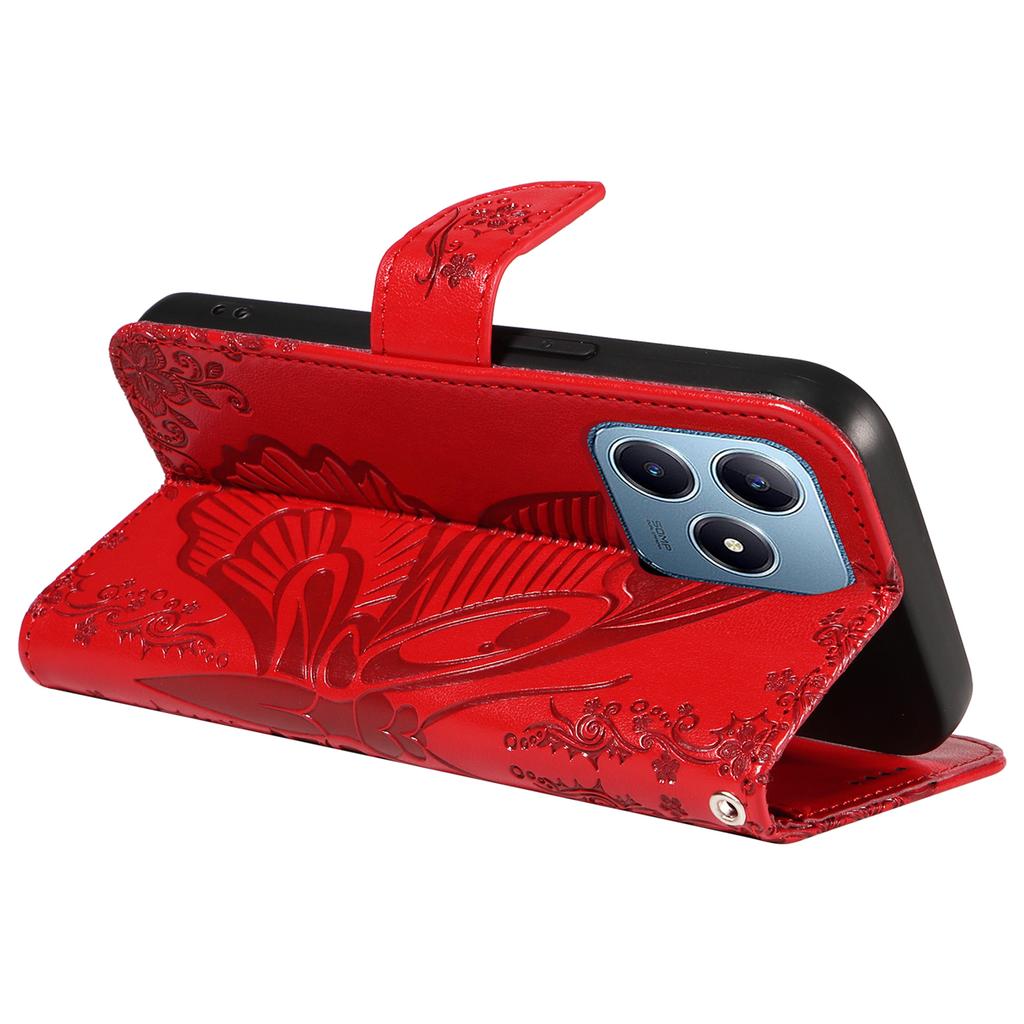 For Realme Note 60x 4G/C63 4G/C61 4G Case Butterfly PU Leather Phone Cover Stand Card Holder