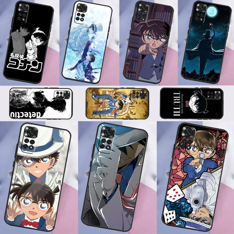 Detective Conan Case For Xiaomi Redmi Note 11 10 12 8 9 Pro 8T 9S 10S 11S Redmi 10 10A 10C 9 12C 9C Cover