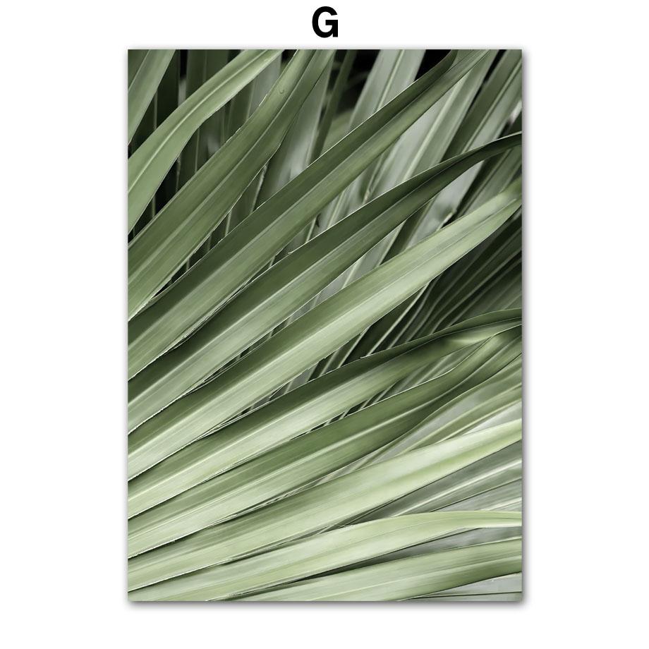 Green Mountain Waterfall Forest Leaves Landscape Posters And Prints Wall Art Canvas Painting Pictures For Living Room Home Decor