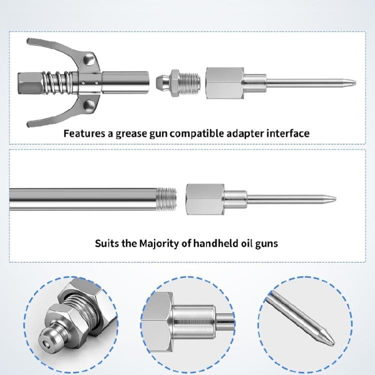 Industrial Grease Needle Coupler High Pressure Needle Grease Nozzle for Precise Lubrication In Narrow Engine