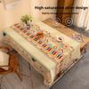 Fabric Tablecloth Waterproof Bohemian Style Home Rectangular Tassel Tablecloth Ins Style Tablecloth