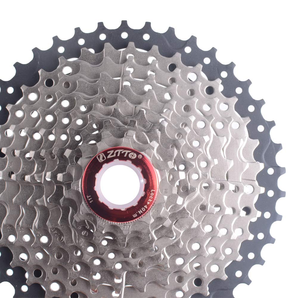 Sunrace 11-42T 10-Speed Bicycle Cassette Sprocket for Mountain and Highway Cycling, Wide Ratio for MTB Gears