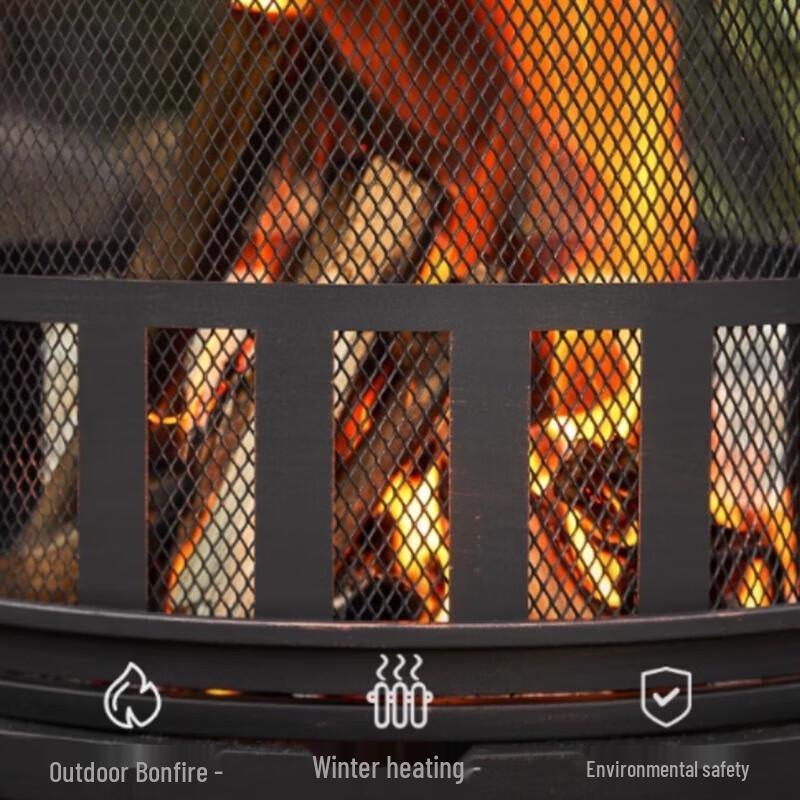 Outdoor Portable Heating & BBQ Fire Pit Stove