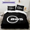 BBS Pattern Bedding,Quilt Set Quilt Cover Pillowcase Home Birthday Gift(1 * Duvet Cover + 2 * Pillowcase, Without Core)