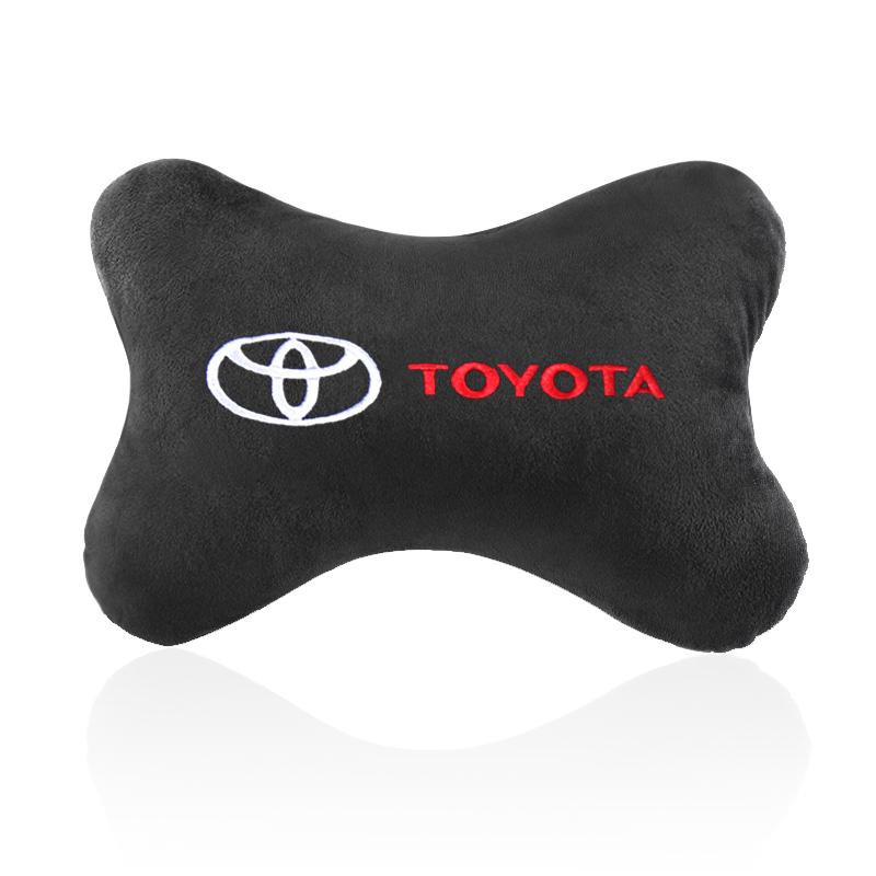 

car sticker Headrest Cover Auto Seat Cover Head Neck Rest Pillow for Toyota camry chr corolla rav4 yaris prius auto Acc 1 pc