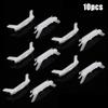 10pcs Car Roof Weather Strip Moulding Drip Rail Clips For Honda Civic 2003-2007  And Accord Roof Running Water Clips R16 White
