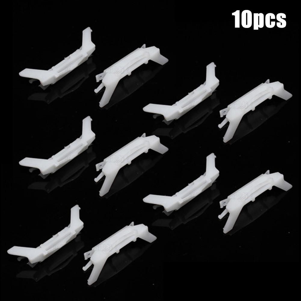 10pcs Car Roof Weather Strip Moulding Drip Rail Clips For Honda Civic 2003-2007  And Accord Roof Running Water Clips R16 White