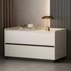 Solid Wood Nightstand No Assembly Large Drawer Hidden Handles Rounded Corners Safe Eco-Friendly Bedroom Furniture