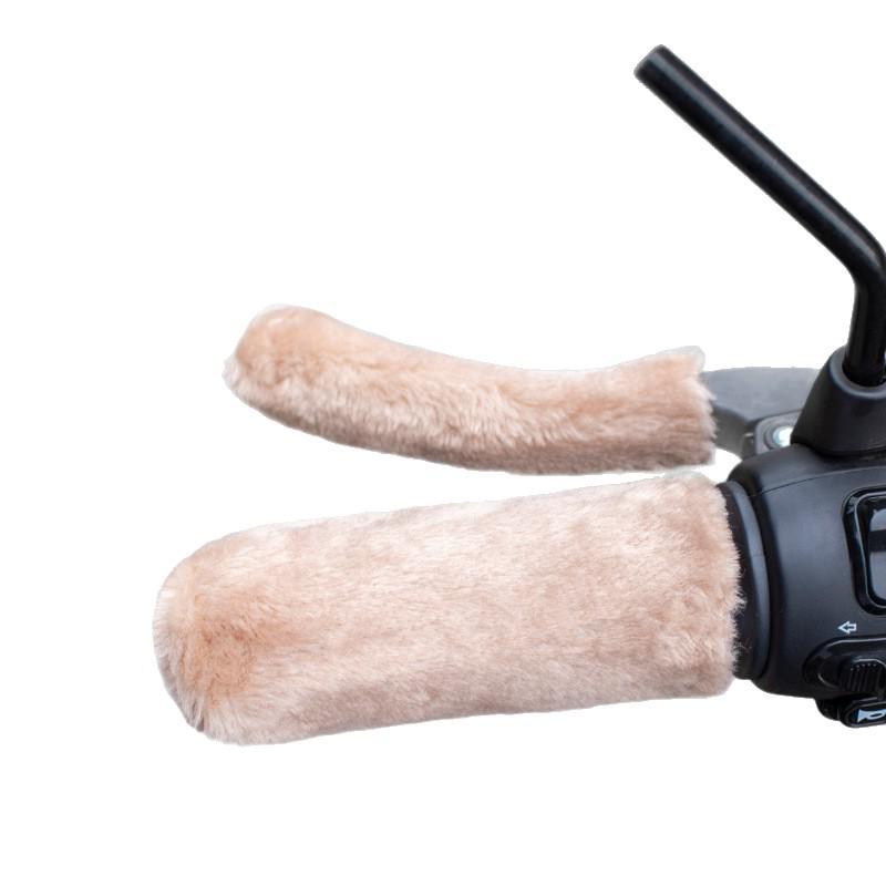 Electric Vehicle Winter Handlebar Warm Cover - Thickened Plush, Cold-Proof, Free Shipping