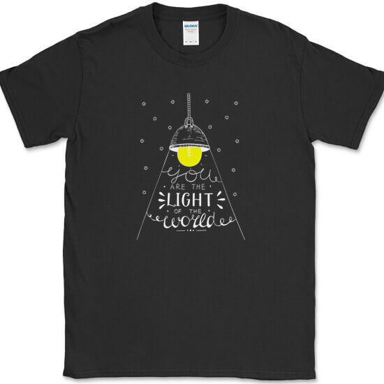 

You Are The Light of The World T-Shirt Motivational Inspirational Tee 4XL