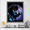 Diamond Painting Beauty and The Beast Magical Starry Sky Silhouette Style Wall Decoration Full Diamond Cross Stitch DIY Gift Home Decoration