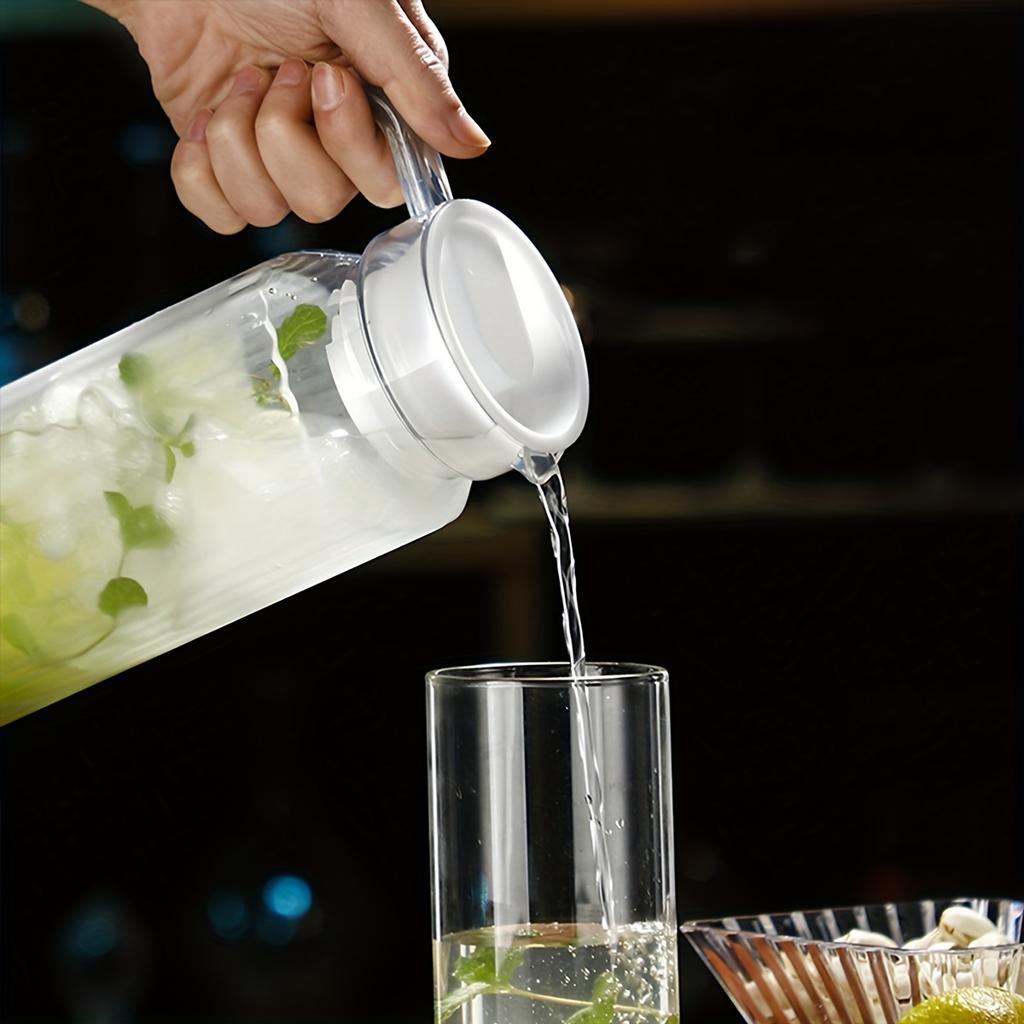 Pitcher With Lid - Beverage Serveware And Storage Container For Hot Liquids Or Cold Drinks Juice Container Iced Tea Pitcher