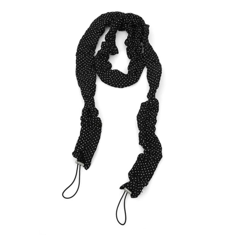 UNDERCONTROL STUDIO string PLEATS MUFFLER / DOT / black