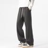 Pants Men's Autumn and Winter Heavy Loose Fleece Straight Casual Trousers Boys Trendy Sweatpants Sports Wide Leg Pants