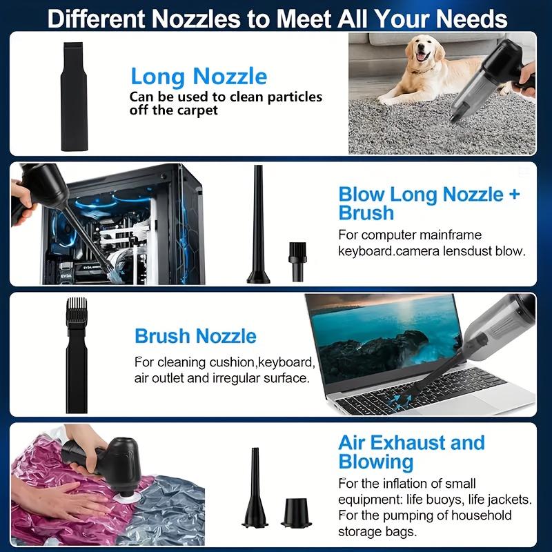 3 In 1 High Power Wireless Vacuum Cleaner Multifunction Cordless Handheld Auto Portable Vacuum Cleaner Home Car Cleaning Tools