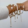 Bracciale Perle in Acciaio Inossidabile - Un Accessorio Elegante da Sovrapporre con Bracciale in Acciaio Titanio per Donna