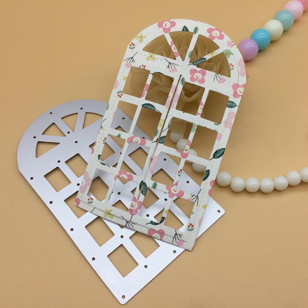 Reusable Carbon Steel Background Window Frame Cutting Die Scrapbook DIY Stencil