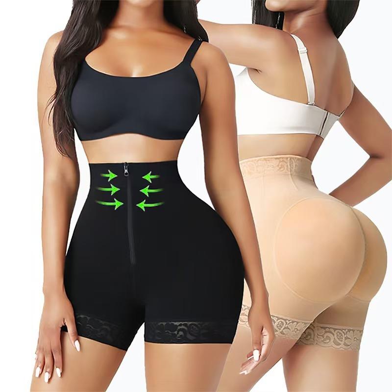 High Waist Zipper Tummy Control Butt Lifting Shaping Slimming Body Shaper Pants