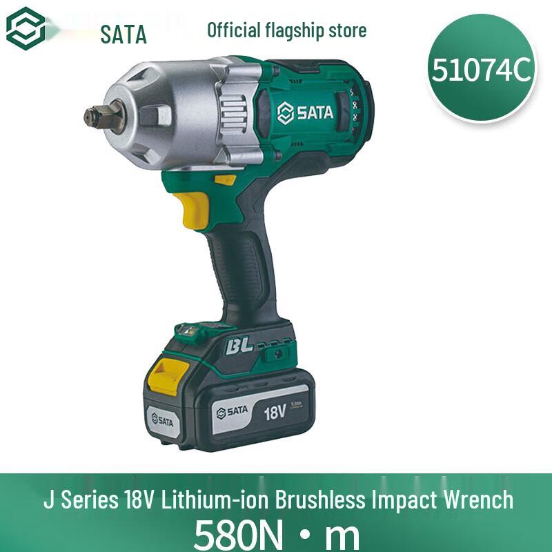 SATA J-Series 18V Cordless Brushless Impact Wrench CN Plug (adapter Included)
