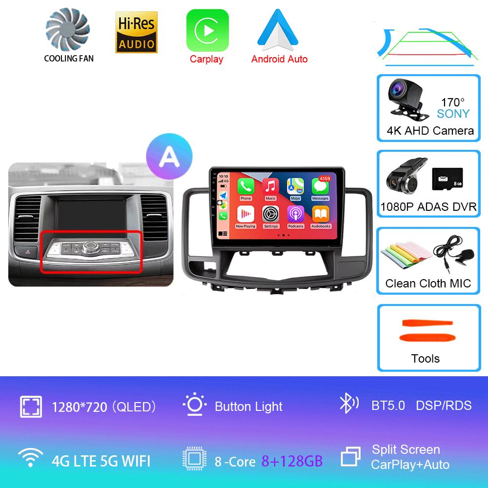 Android 14 Car Radio For Nissan Teana J32 2008 - 2013 Multimedia Video Player Navigation stereo GPS