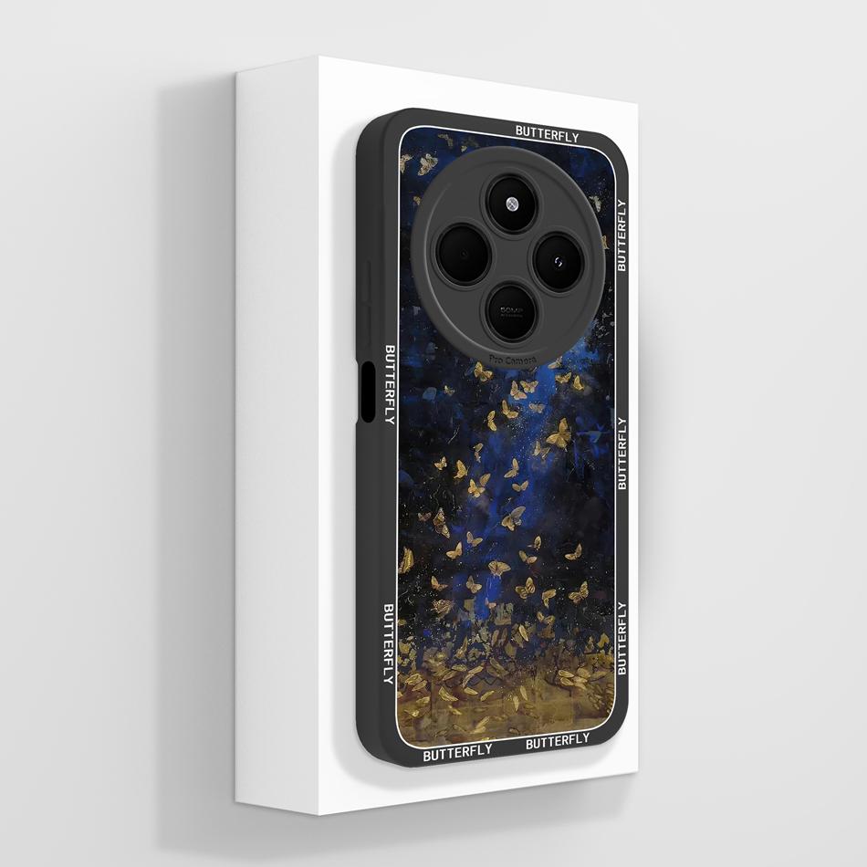 Per Custodia Telefono POCO C75 Carino Cuore Gatto Morbido Silicone Liquido Cover Posteriore Per Xiaomi Poco C 75 Protezione Completa Anti Caduta Funda Capa