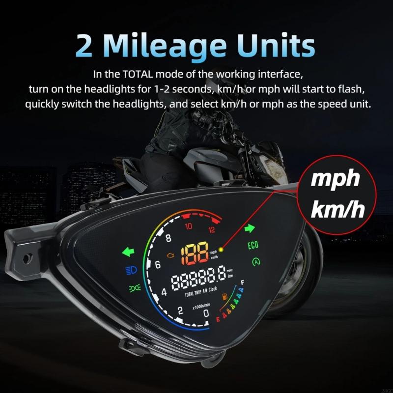 28GC High Accuracy Motorcycle Digital Speed Gauge LCD Screen For Mio110 SPORTY Bikes