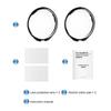 For Insta360 X5 PULUZ Rotating Optical Tempered Glass Lens Guard Protective Cover (Transparent)