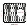Honeycomb Silicone Kitchen Sink Mat Open Hole Design Anti Slip Scratch Proof Dish Drying Pad
