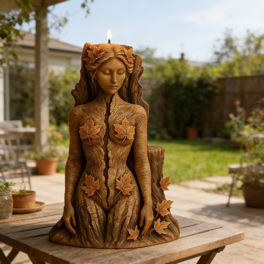 Female Statue Mold Exquisite 3d Candle Mold Forest Goddess Mold Natural For Resin Crafts Holiday Gifts Party Decoration