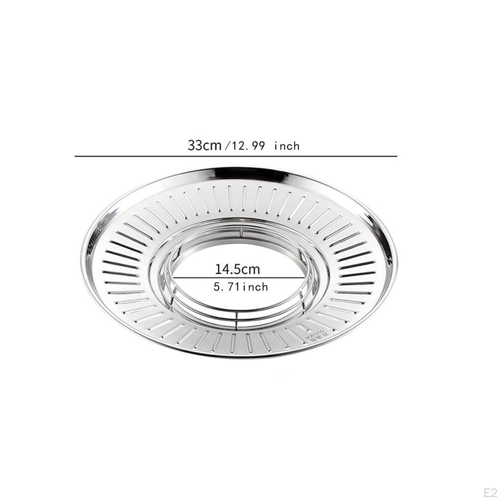 Oil Drain Pan Stainless Steel Kitchen Accessories Versatile Colander Drip Filter