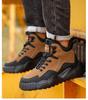 Men's Lightweight Steel Toe Safety Shoes: Anti-Smash, Anti-Puncture, Breathable, Fashionable, and Wear-Resistant Work Footwear.