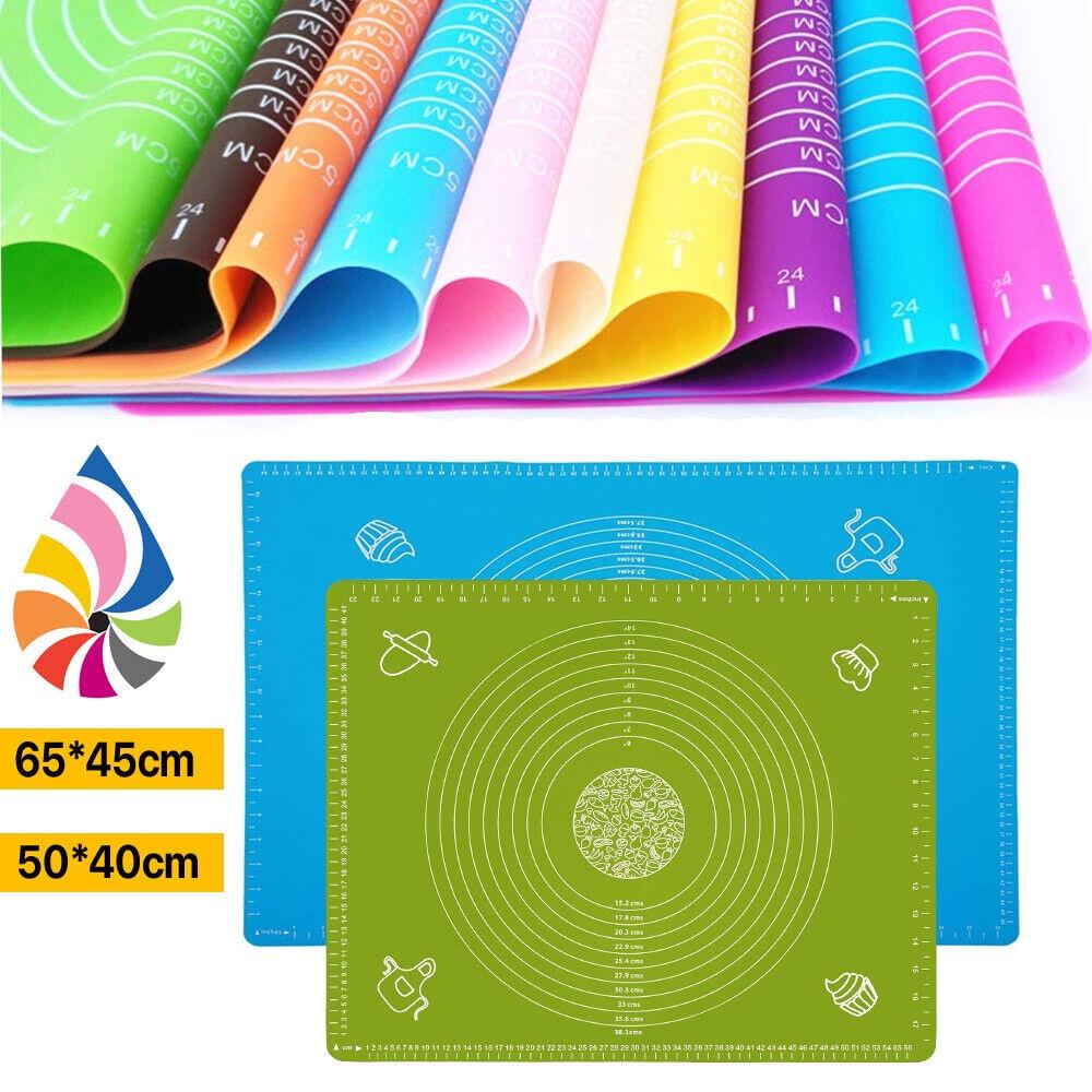 Mat Non Baking Stick Silicone Pastry Kneading Rolling Mat Fondant Cake Dough