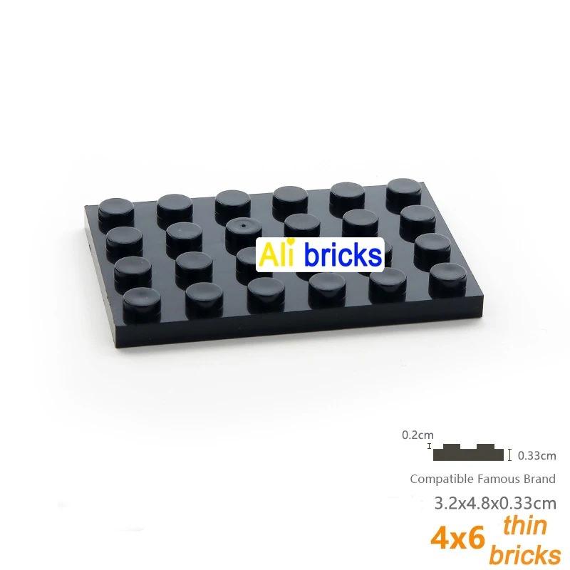 50g/15PCS 3032 Building Blocks Thin Figures Bricks 4x6 Dots 12Color Educational Creative Compatible With Brand Toys for Children